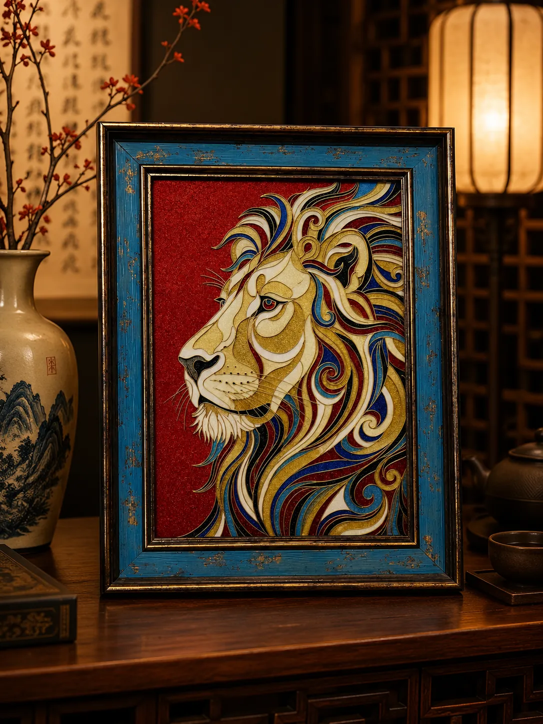 摆画 · 赤曜·狮王