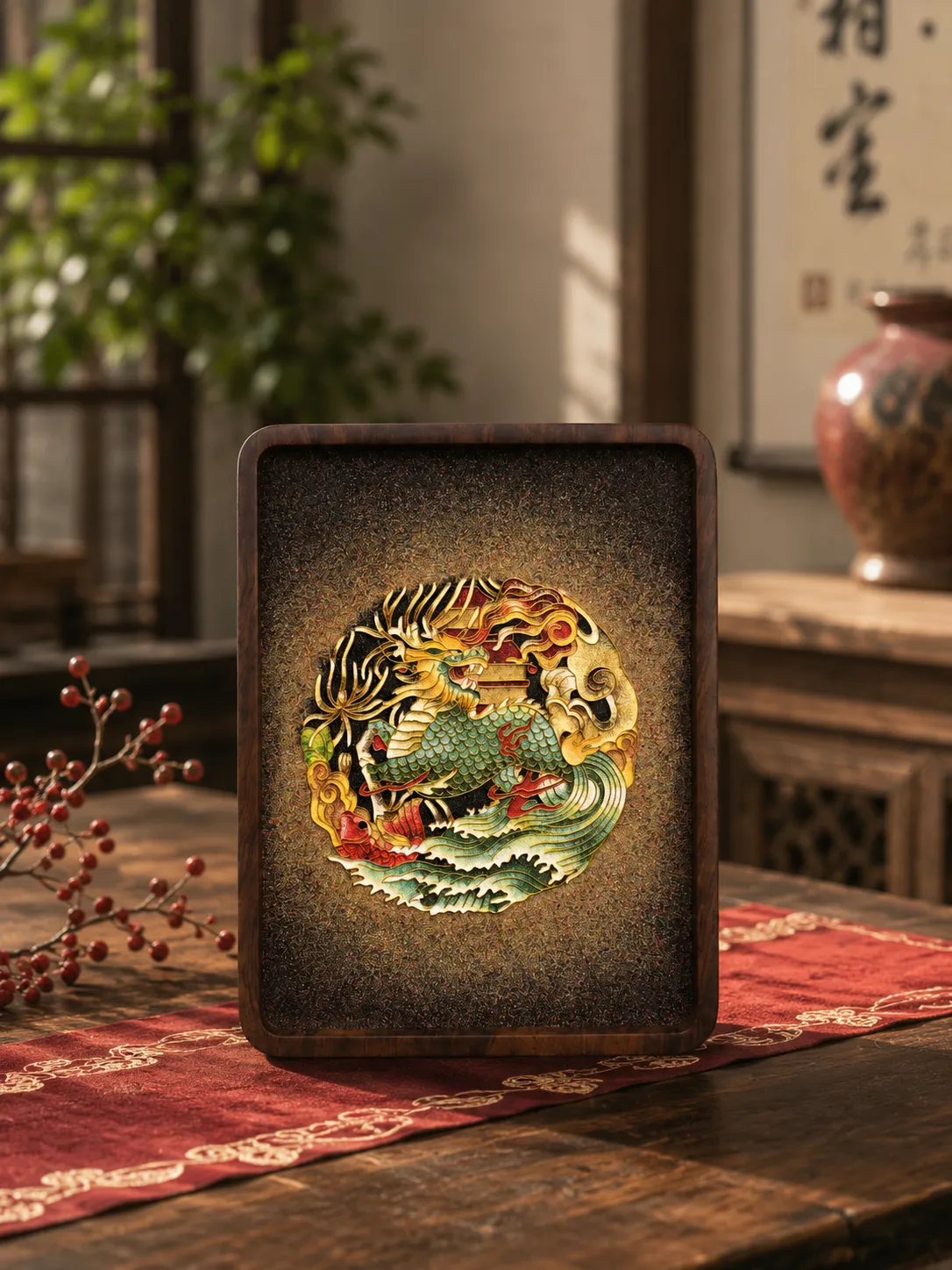 黑檀 · 麒麟献瑞