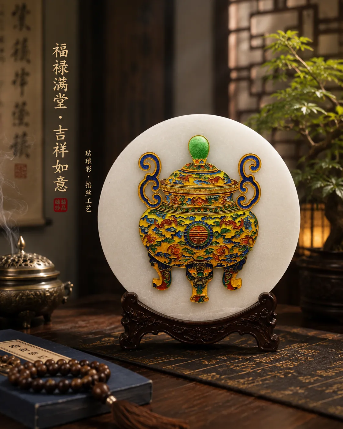 珐琅金鼎